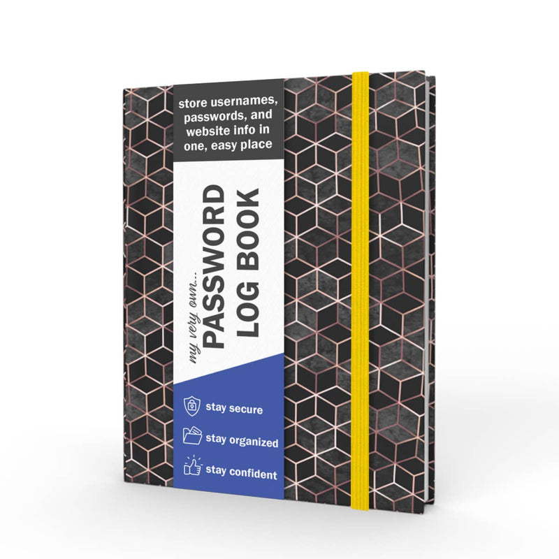 Password + Username Log Book |  Charcoal Cubes